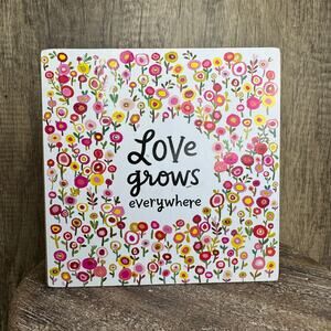 Rustic Home Wood Sign Love Home Decor Flowers Boho Home FAST SHIP NEW